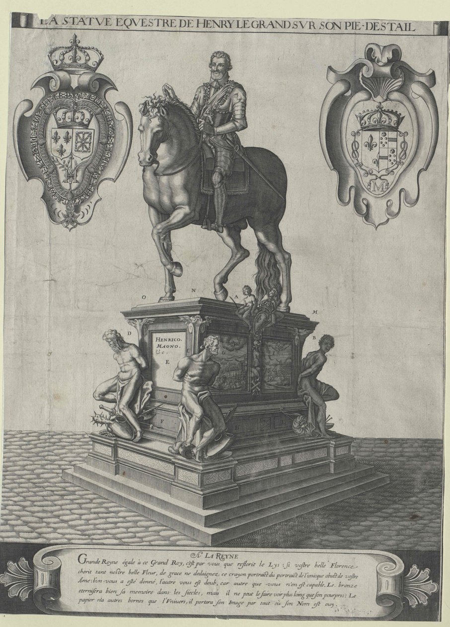 Francouzský král Jindřich IV. od Artist Unknown