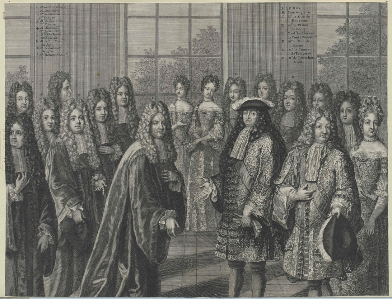 Francouzský král Ludvík XIV. od Artist Unknown