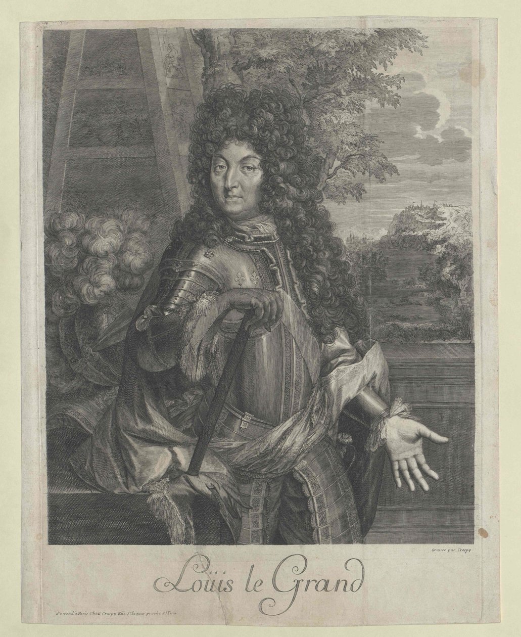 Francouzský král Ludvík XIV. od Artist Unknown