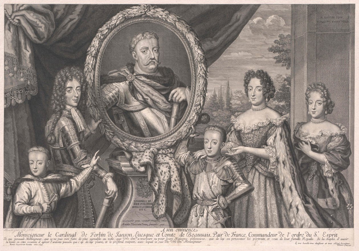 Polský král Johann III Sobieski (tisk) od Artist Unknown