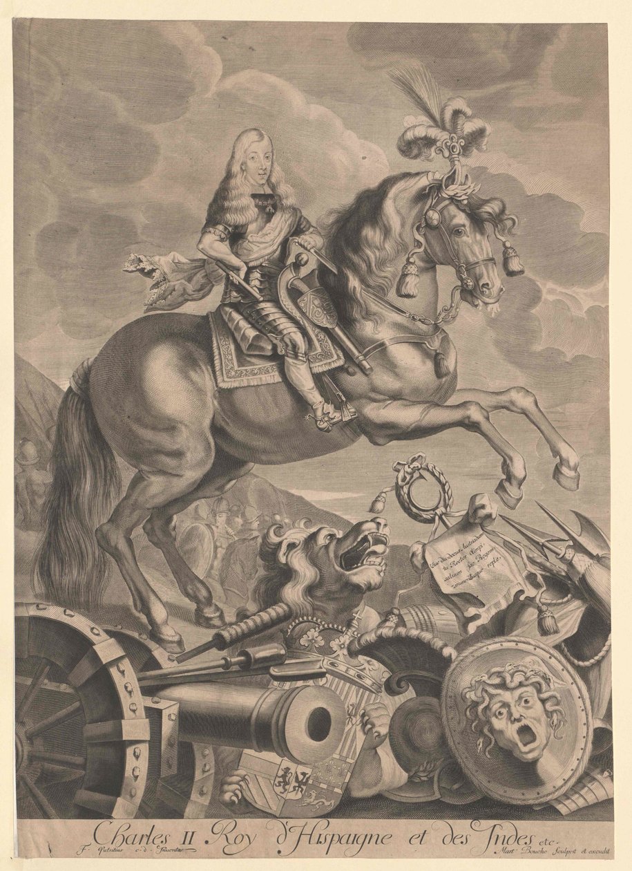 Španělský král Karel II. od Artist Unknown
