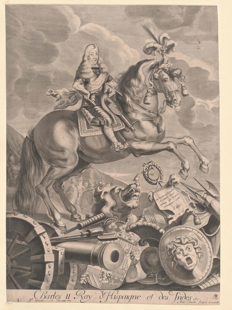 Španělský král Karel II. od Artist Unknown