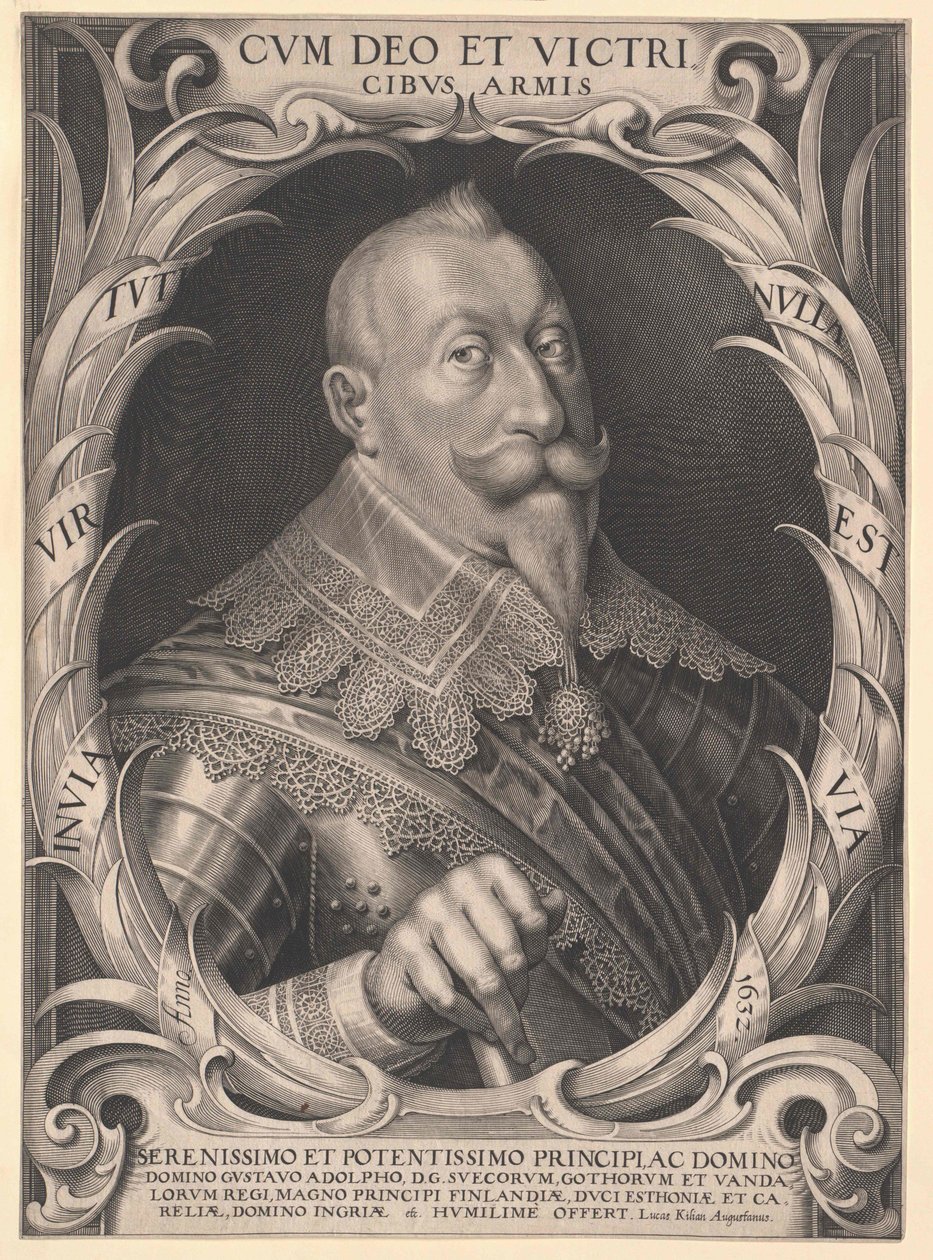 Švédský král Gustav Adolf Švédský od Artist Unknown