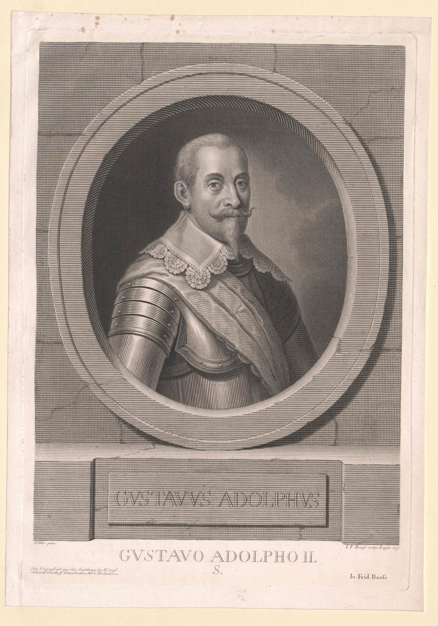 Švédský král Gustav Adolf Švédský od Artist Unknown