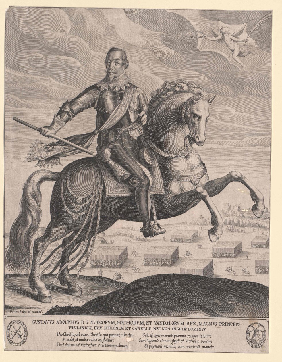 Švédský král Gustav Adolf Švédský od Artist Unknown