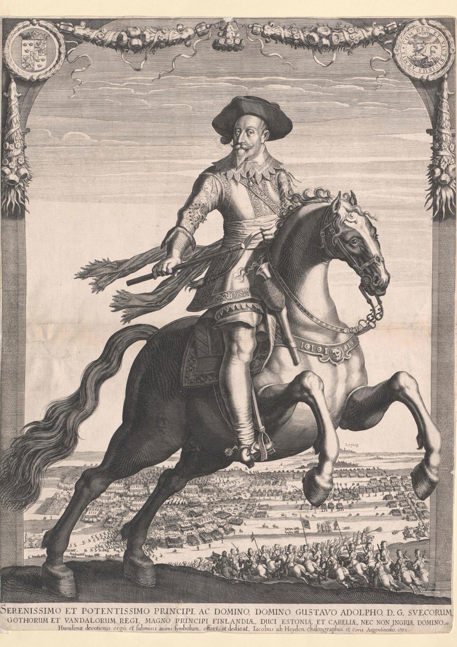 Švédský král Gustav Adolf Švédský od Artist Unknown