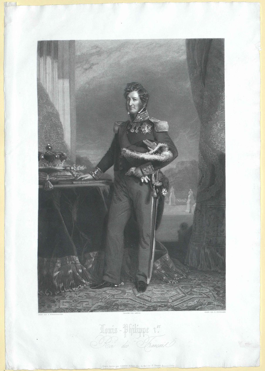 Francouzský král Ludvík Filip od Artist Unknown