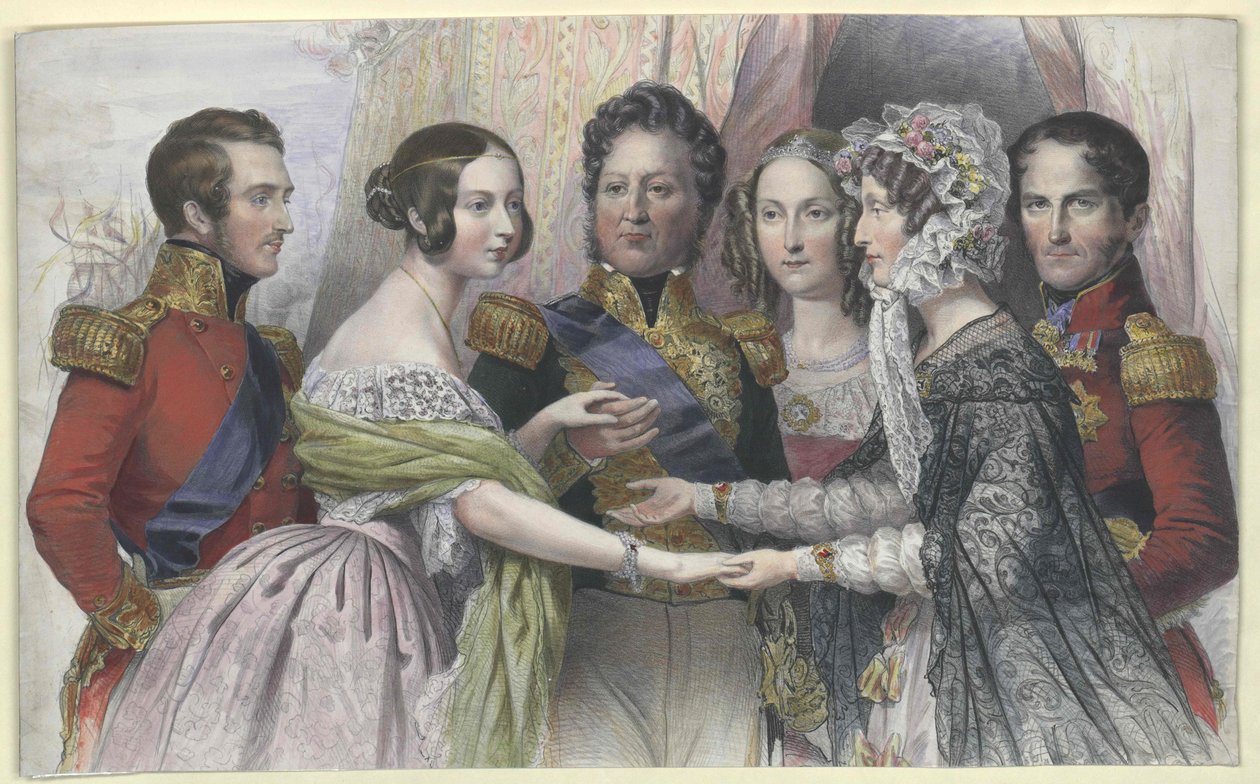 Francouzský král Ludvík Filip od Artist Unknown