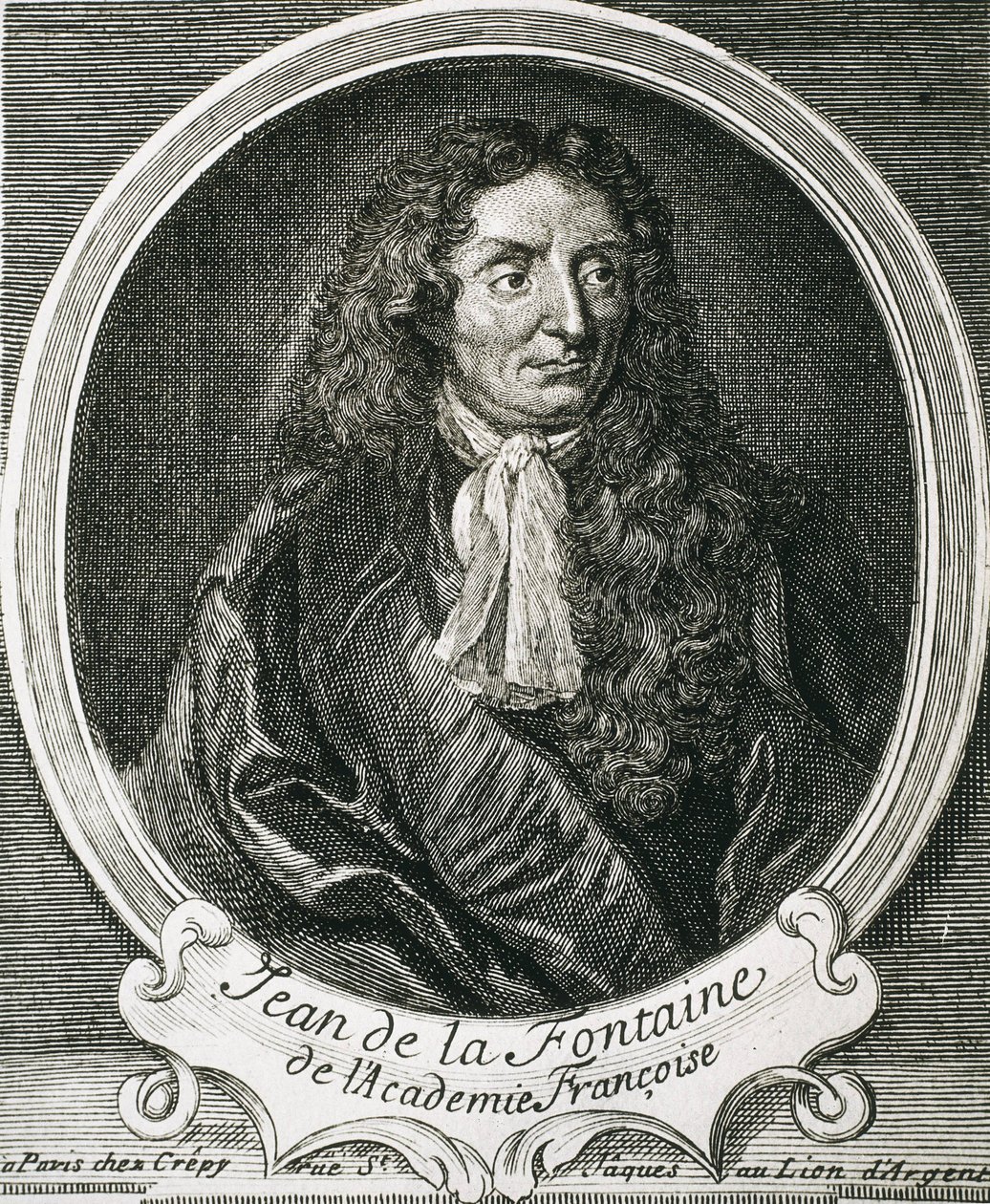 LA FONTAINE, Jean de (1621-1695). Anglický spisovatel. Lept od Artist Unknown