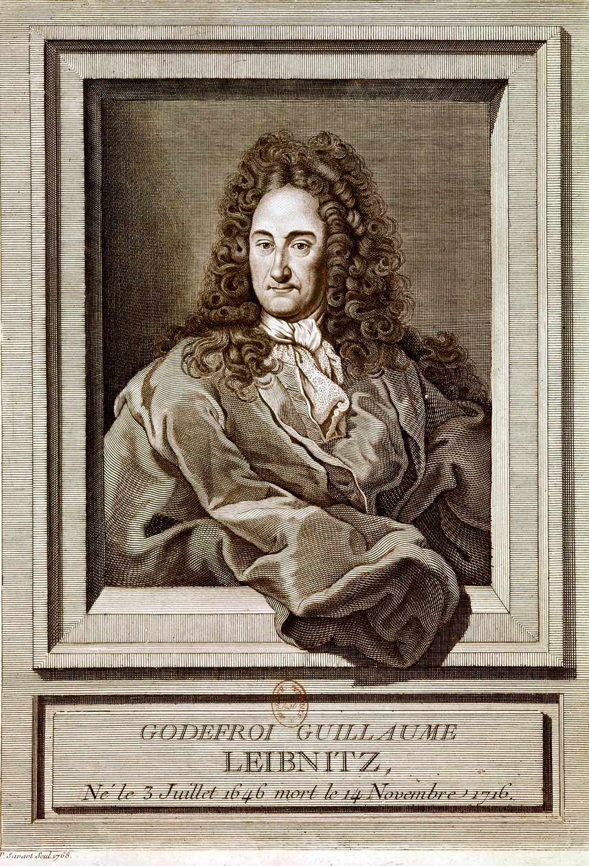 LEIBNITZ Gottfried Wilhelm von: (lept) od Artist Unknown