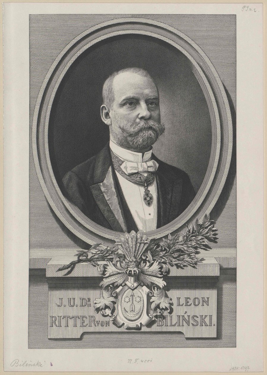 Leon Ritter Bilinski (tisk) od Artist Unknown