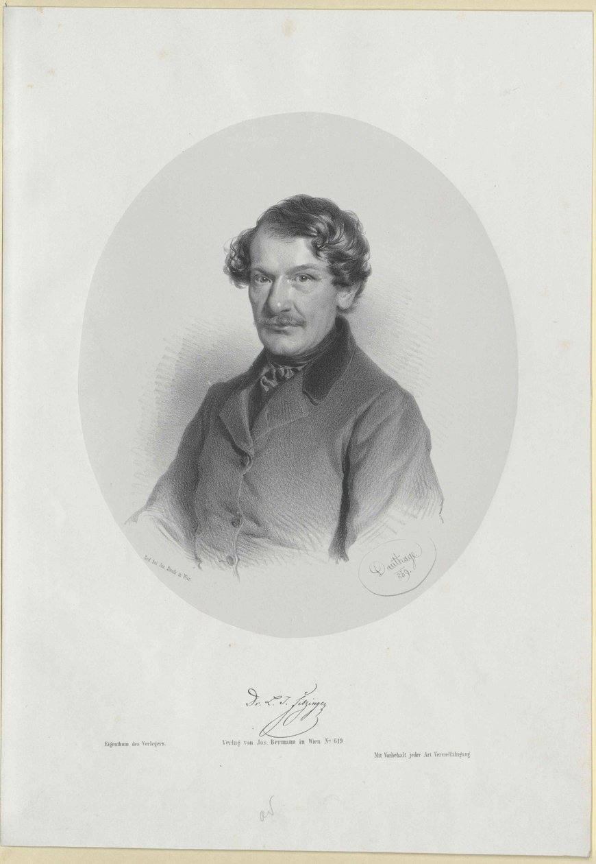 Leopold Joseph Fitzinger od Artist Unknown