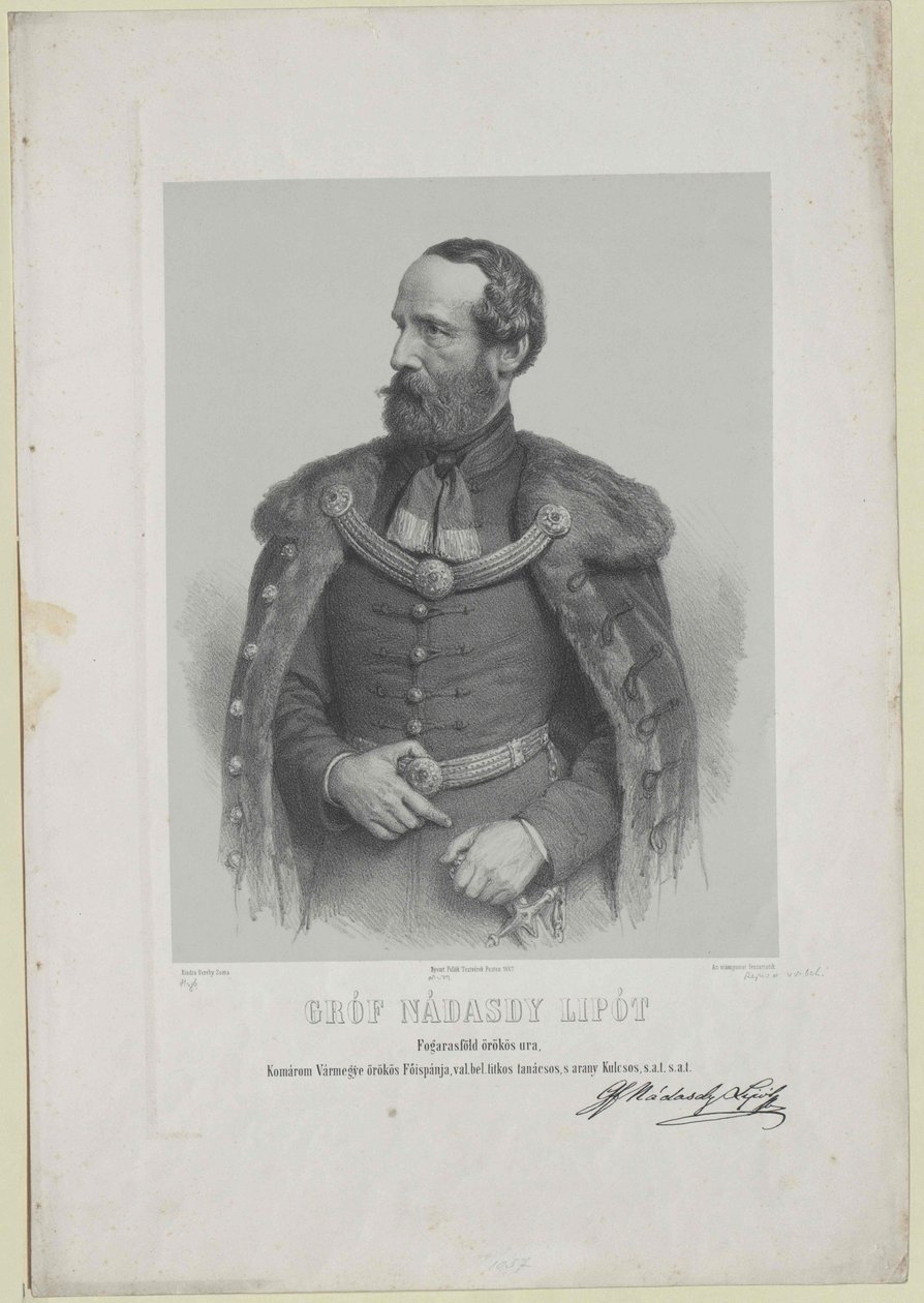 Leopold hrabě Nadasdy-Nadasd-Fogaras od Artist Unknown
