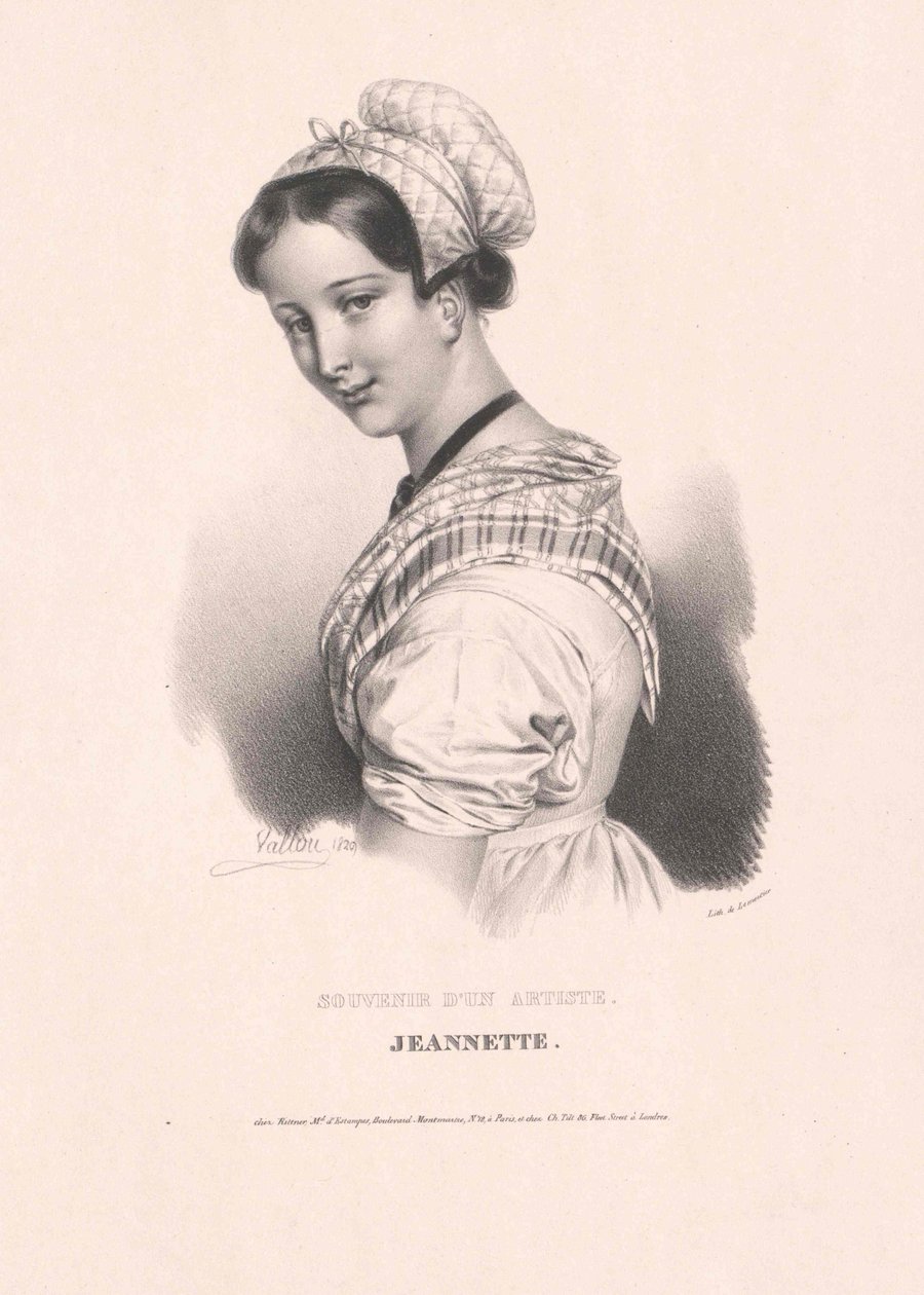 Žil kolem roku 1826 Jeannette od Artist Unknown