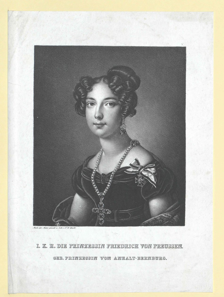 Louise princezna Anhalt-Bernburg od Artist Unknown