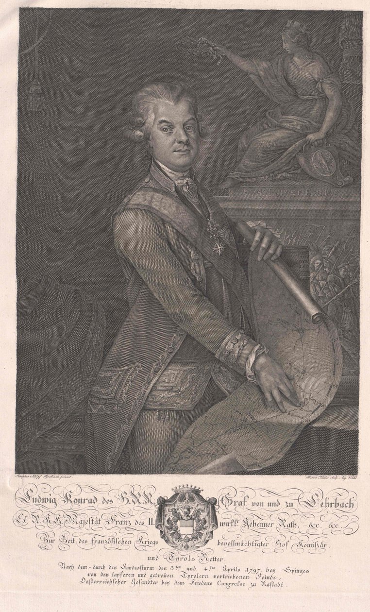 Ludwig Konrad hrabě Lehrbach od Artist Unknown