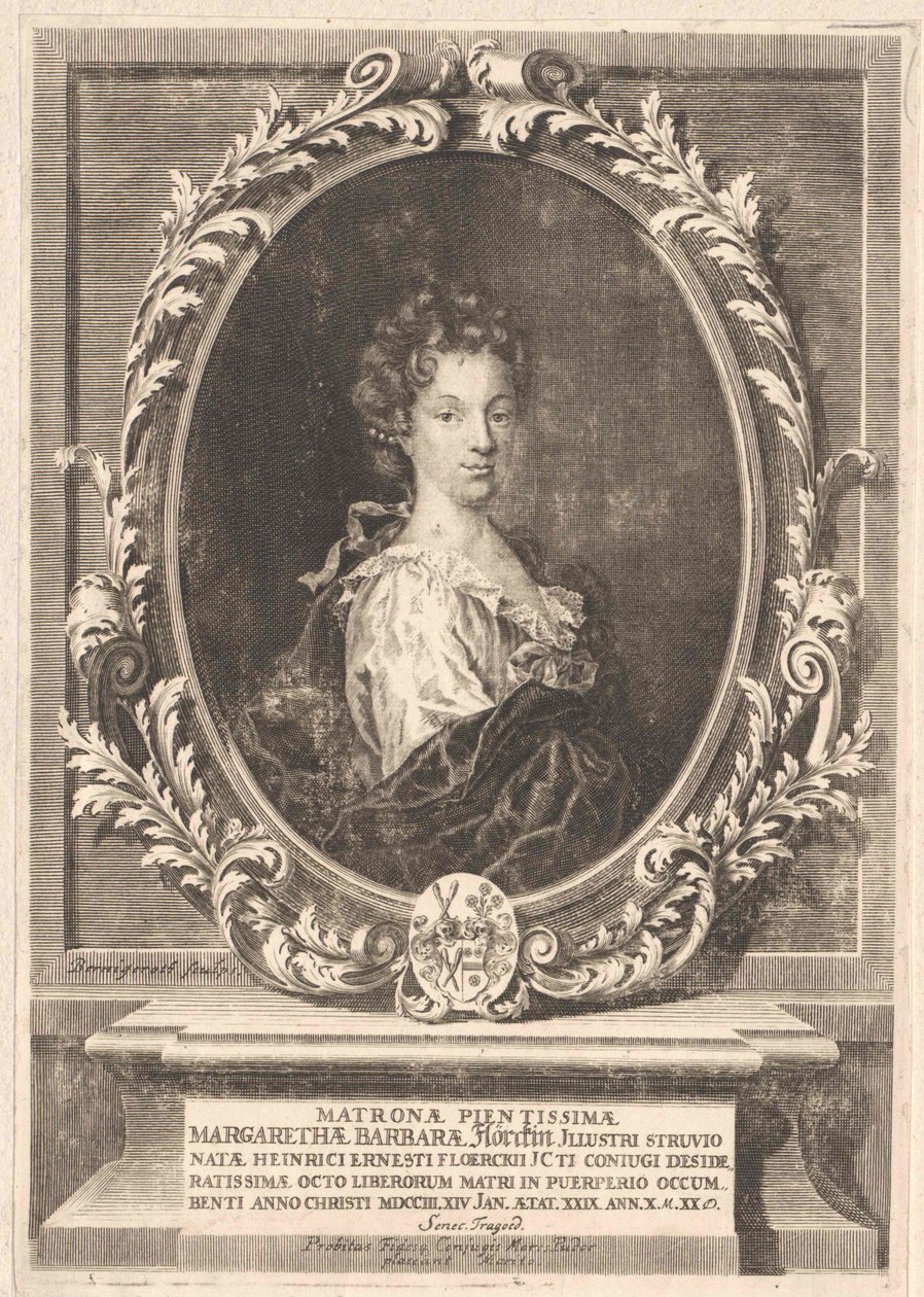 Margarethe Barbara Struve (tisk) od Artist Unknown