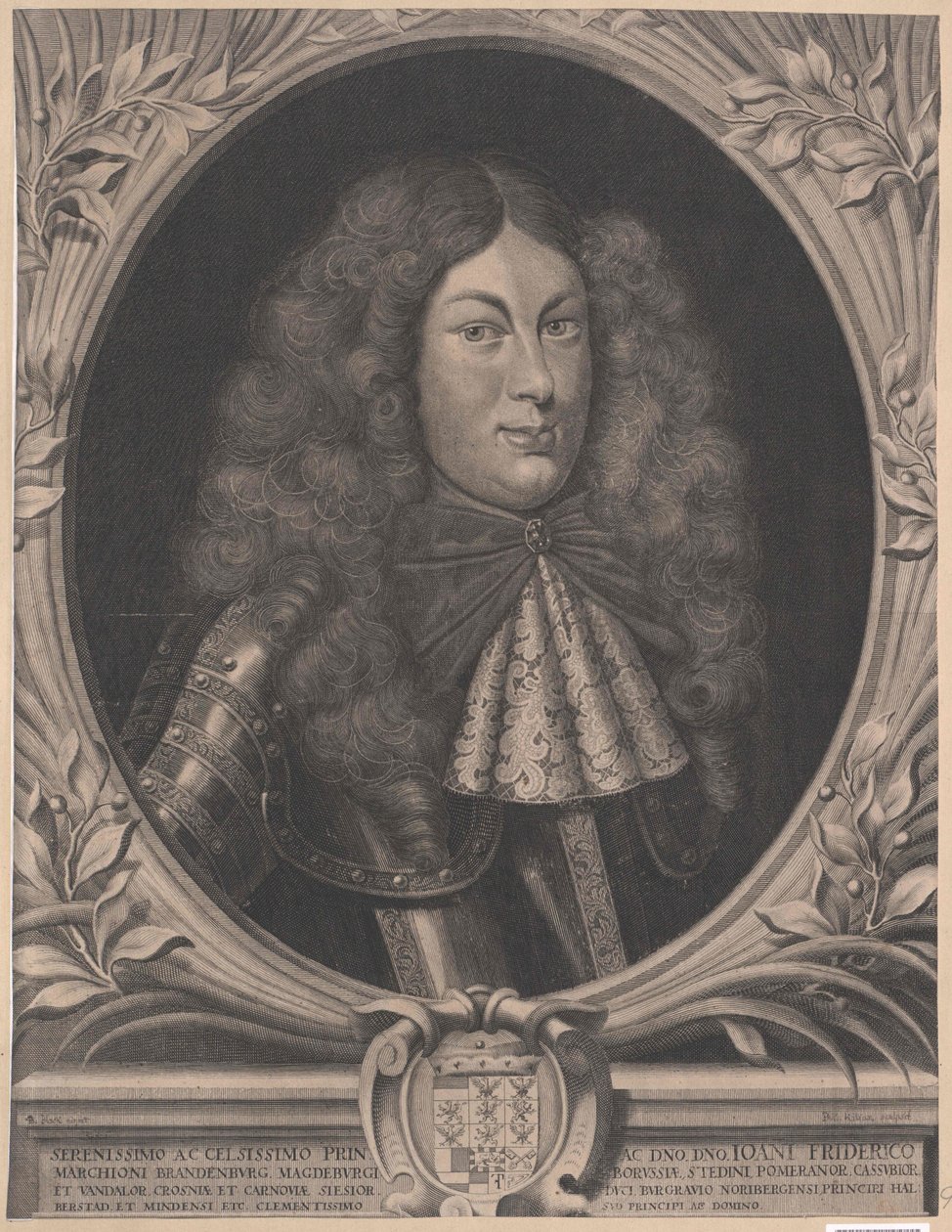 Markrabě braniborsko-ansbašský Johann Friedrich (tisk) od Artist Unknown