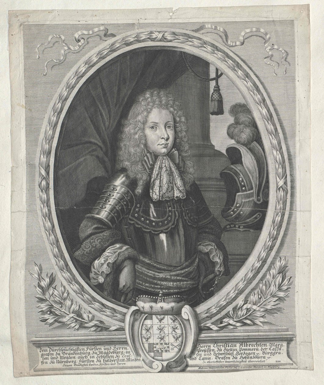Braniborský markrabě Christian Albrecht od Artist Unknown