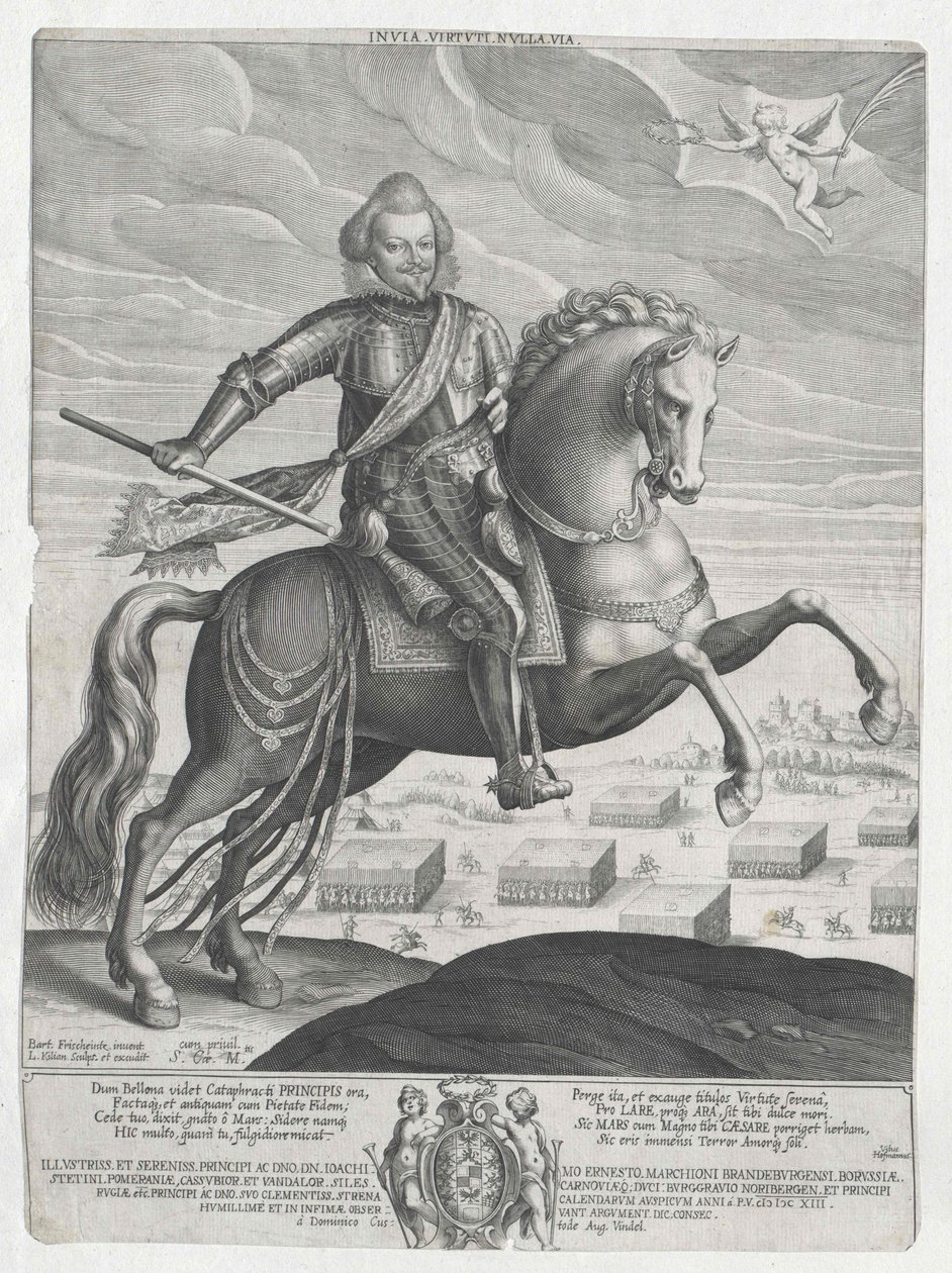 markrabě braniborsko-ansbašský Joachim Ernest od Artist Unknown