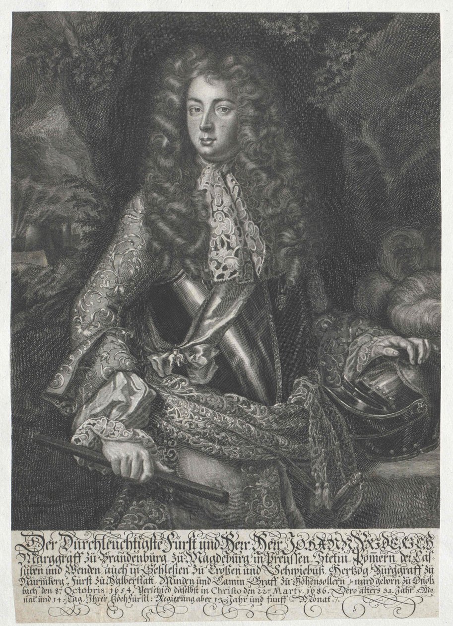 markrabě braniborsko-ansbašský Johann Frederick od Artist Unknown