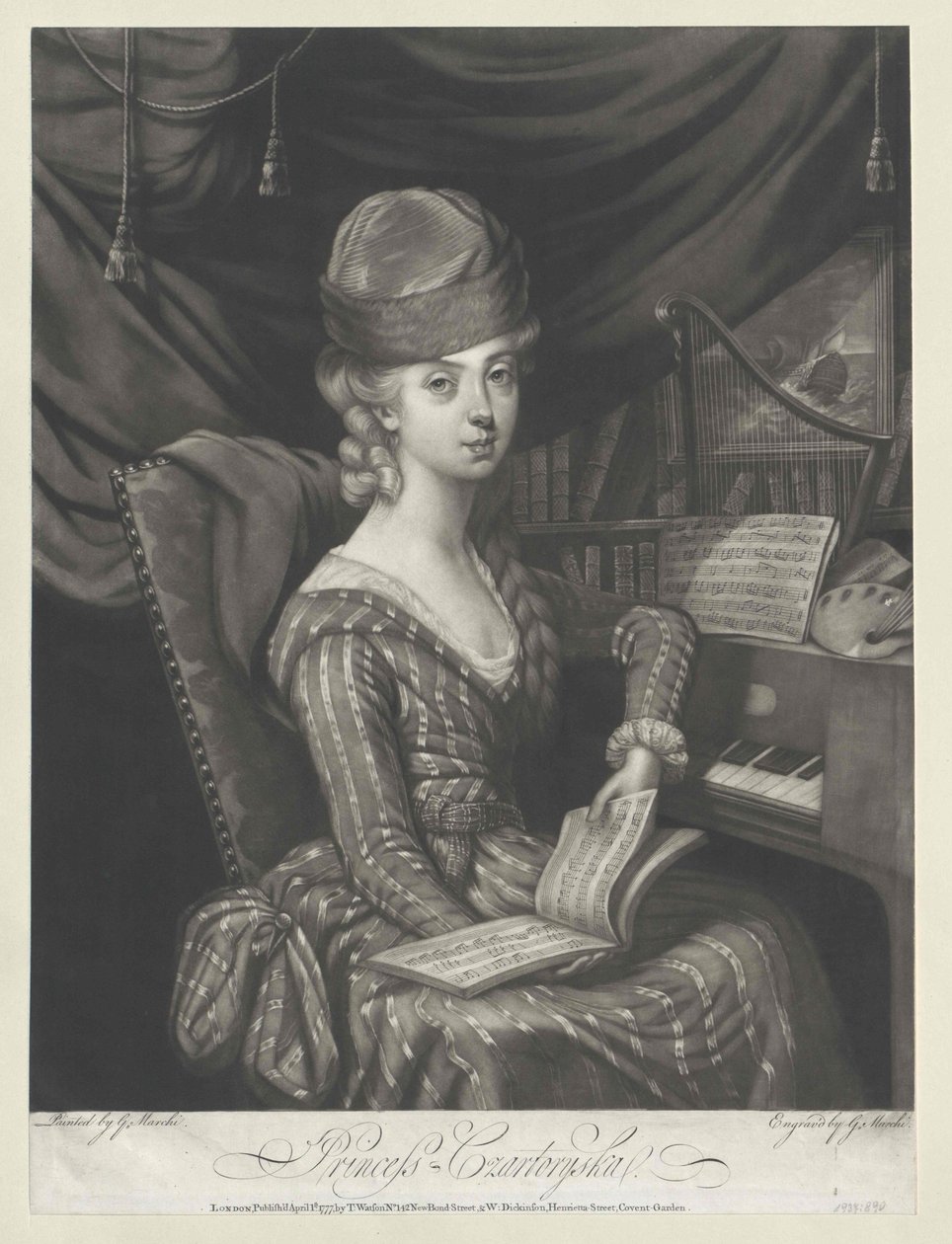 Marie Anna kněžna Czartoryska od Artist Unknown