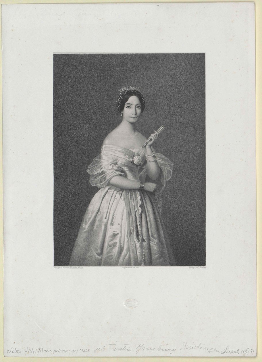 Marie kněžna Ysenburg a Buedingen od Artist Unknown