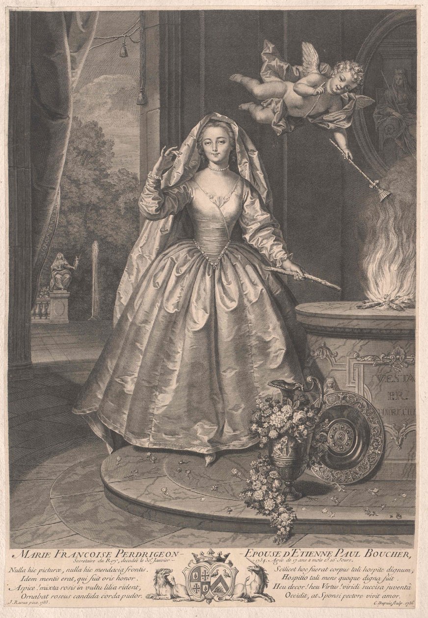 Marie Francoise Perdrigeon od Artist Unknown