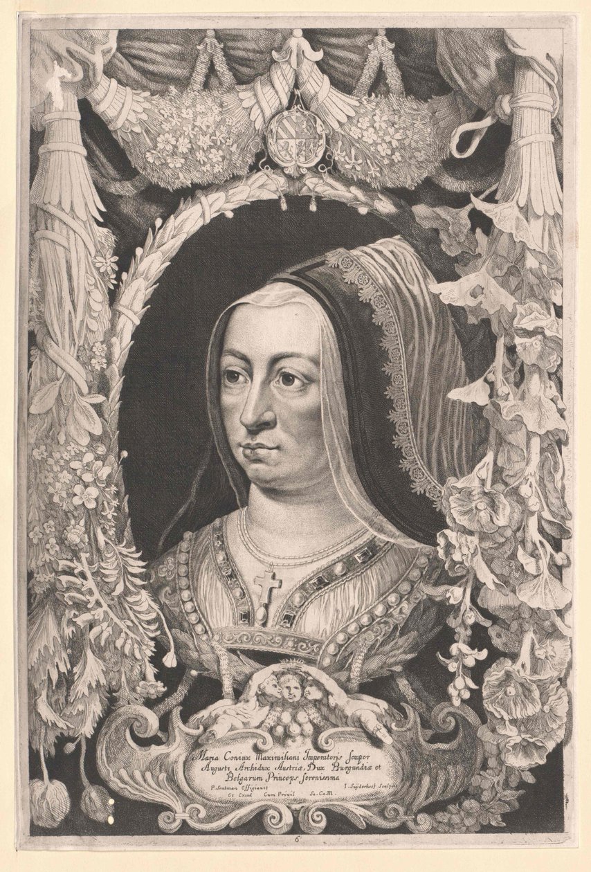 Marie Burgundská (tisk) od Artist Unknown