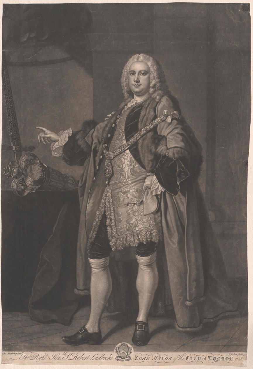 Starosta Londýna Robert Ladbroke od Artist Unknown