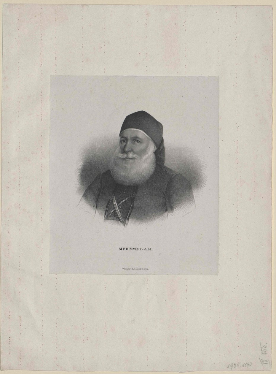 Mehemed Ali bashaw (tisk) od Artist Unknown