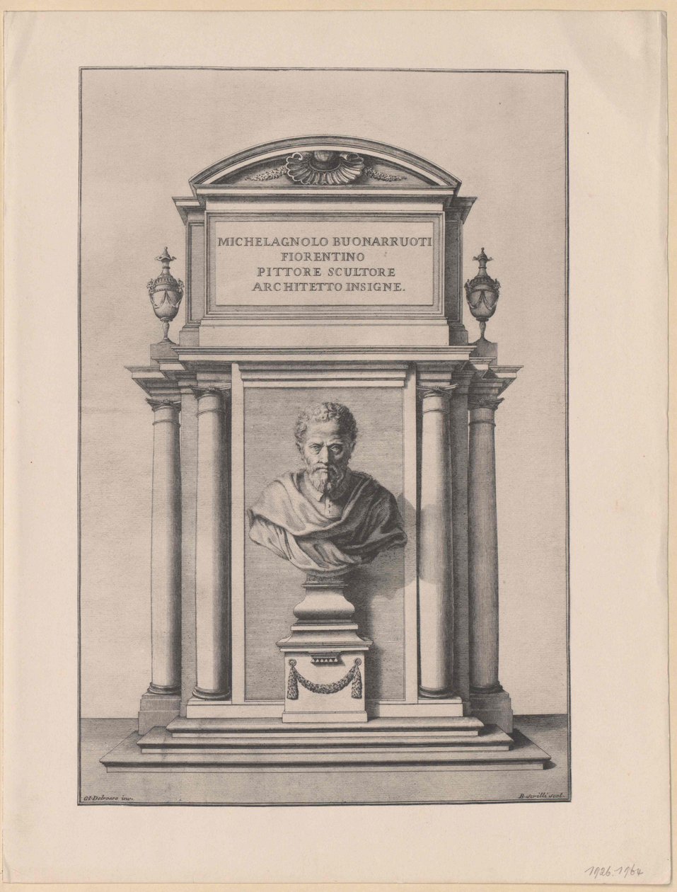 Michelangelo Buonarotti (tisk) od Artist Unknown