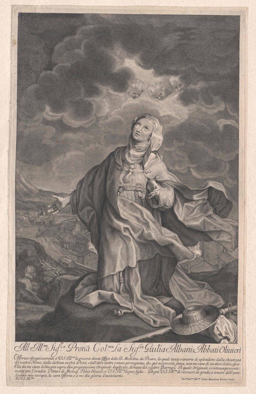 Michelina z Pesara, od Artist Unknown