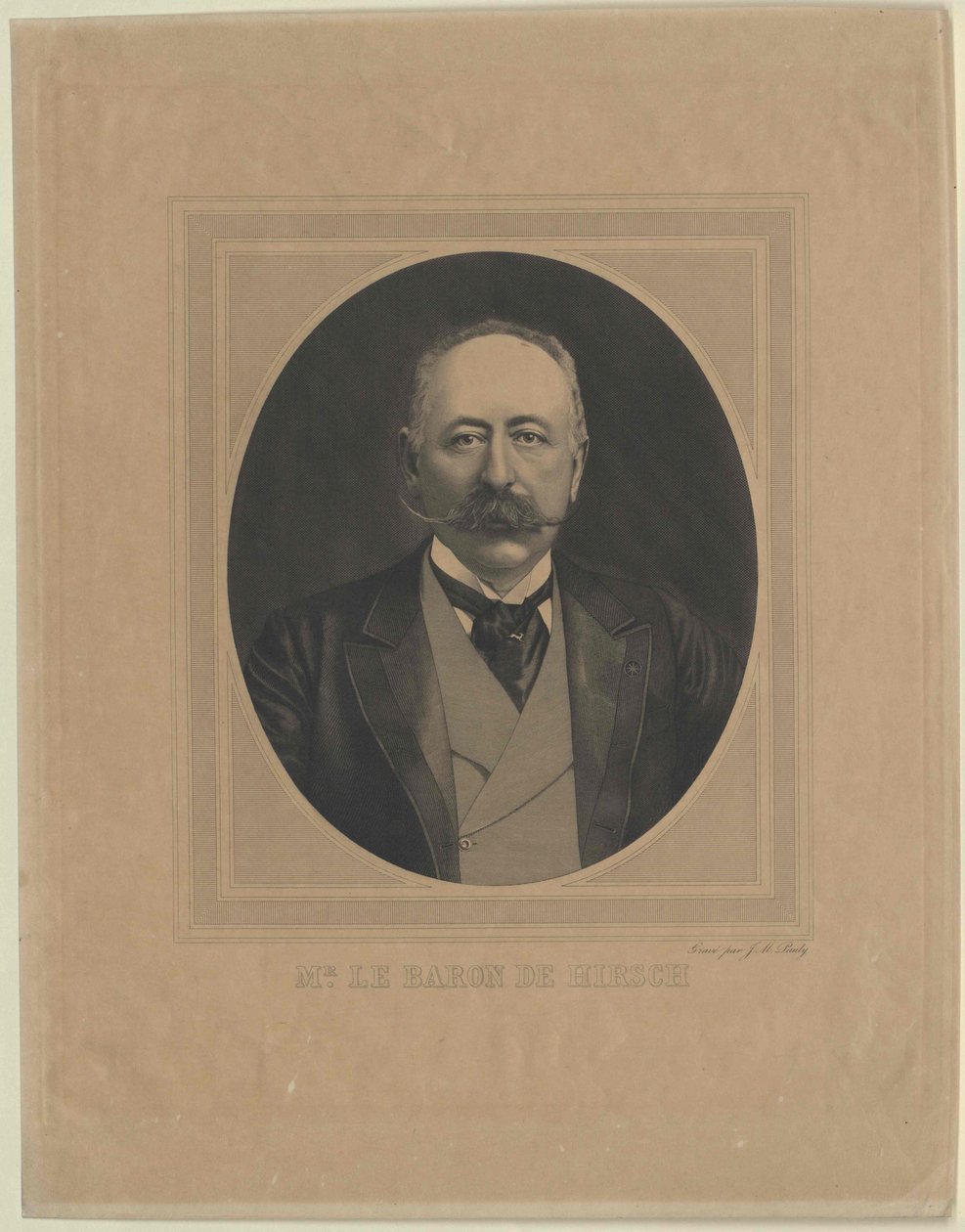 Moritz baron Hirsch o Gereuthovi (tisk) od Artist Unknown