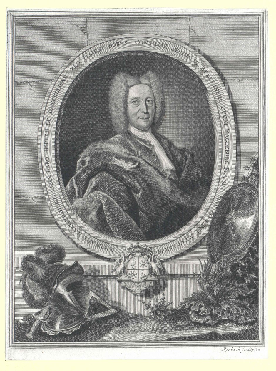 Nikolaus Bartholomew baron von Danckelmann (tisk) od Artist Unknown