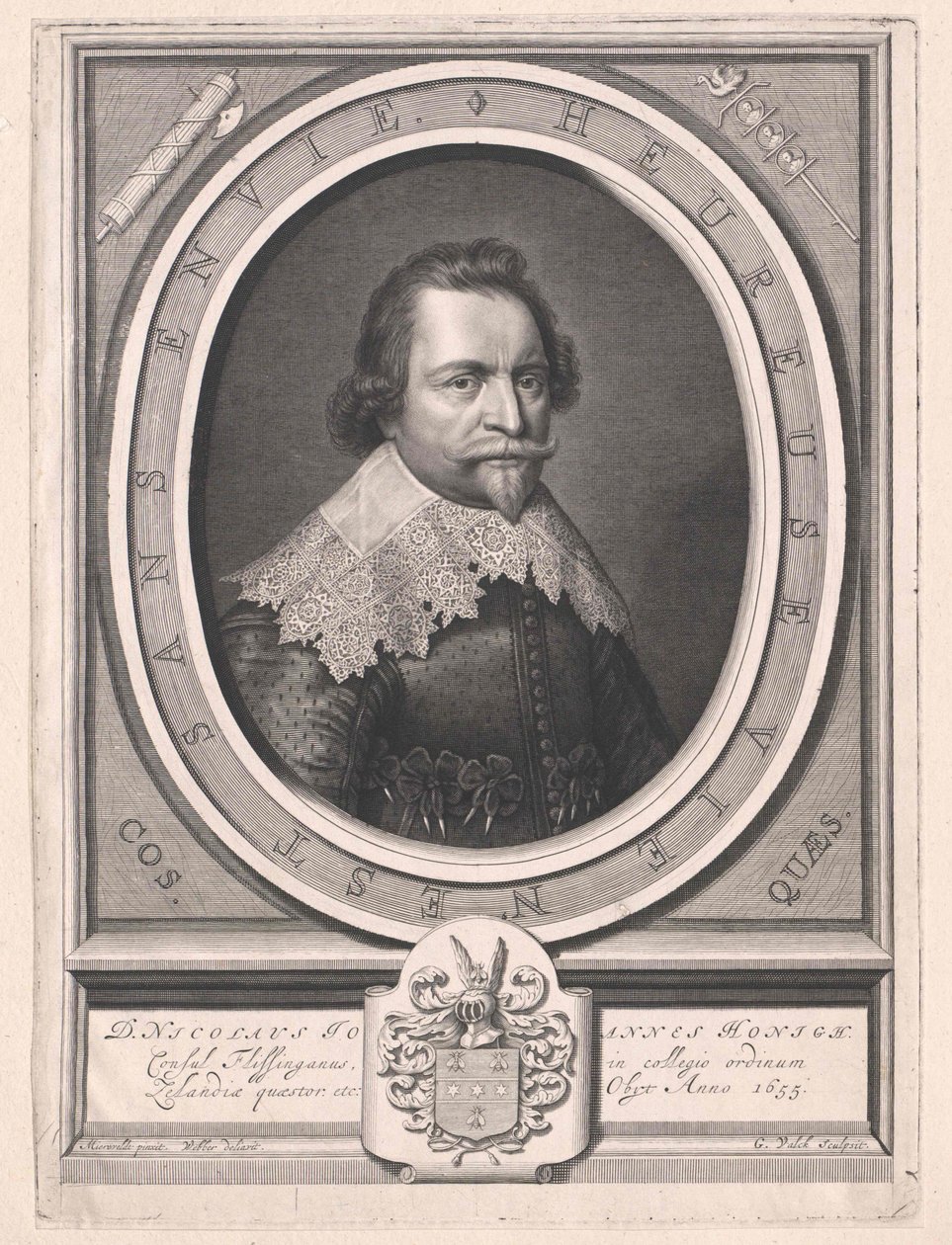 Nikolaus Johannes Honigh (tisk) od Artist Unknown