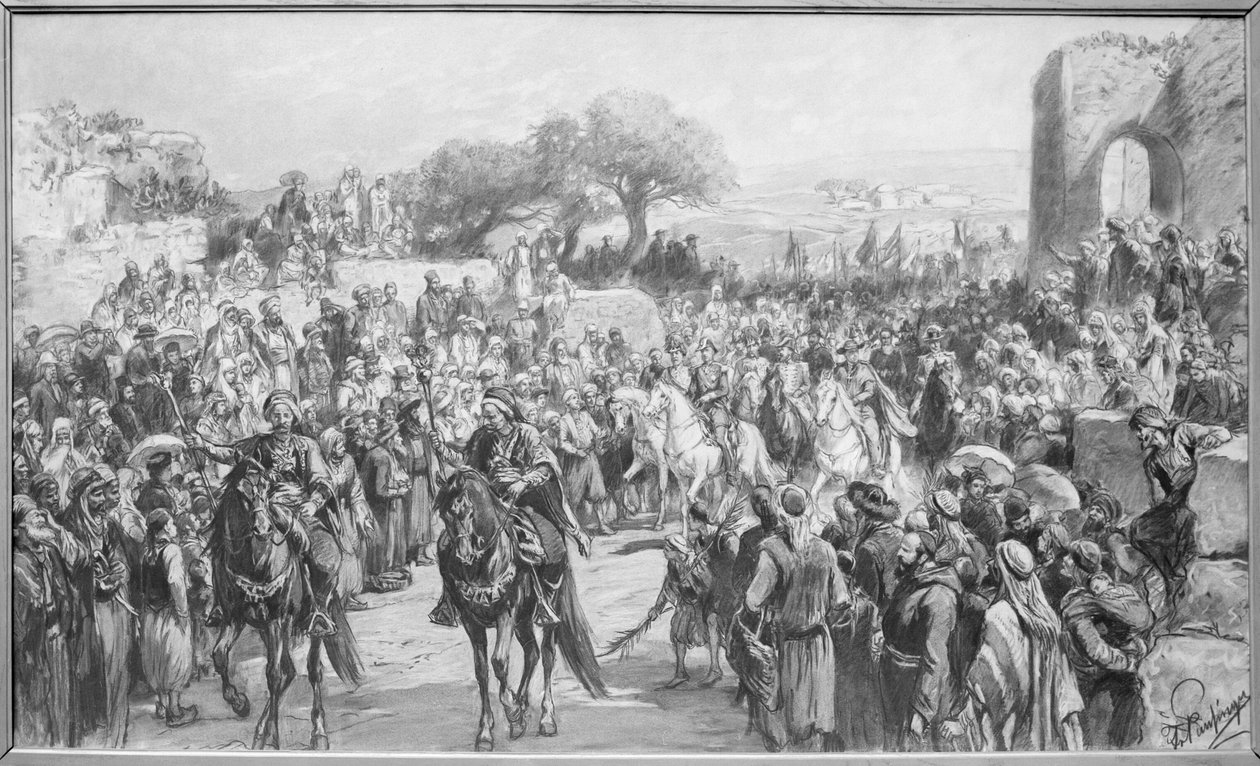 Okupace korunního prince Rudolfa v Jeruzalémě od Artist Unknown