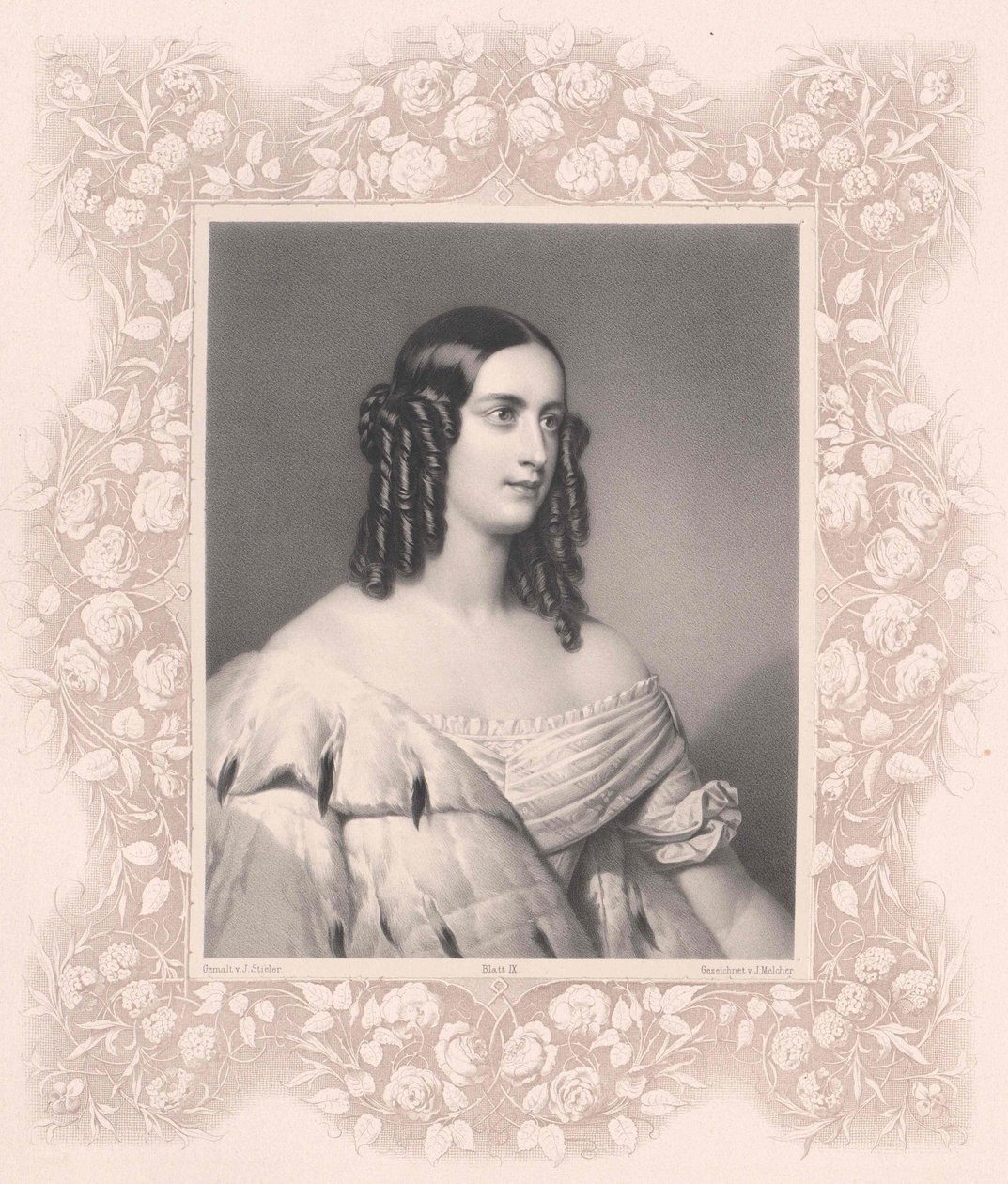 Oettingen-Oettingen a Oettingen-Wallerstein, Karolína kněžna (1824-1889) od Artist Unknown