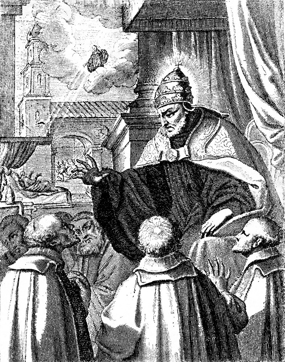 Papežští delegáti na dvoře Michala I. Konstantinopolského, Schizma roku 1054 (rytina) od Artist Unknown