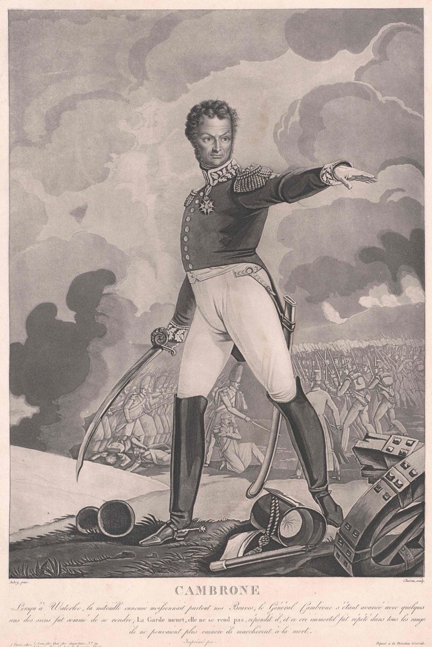 Pierre Jacques Etienne vikomt Cambronne od Artist Unknown