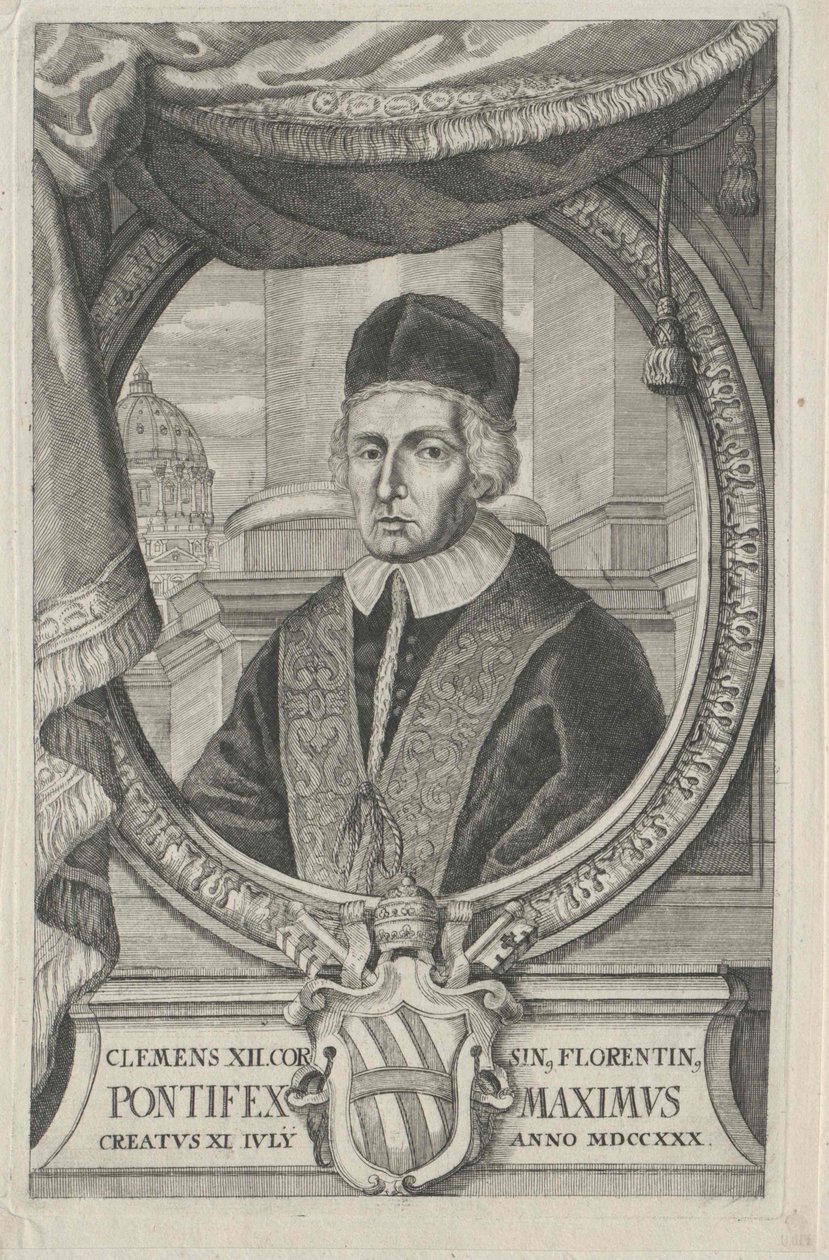 Papež Klement XII (tisk) od Artist Unknown
