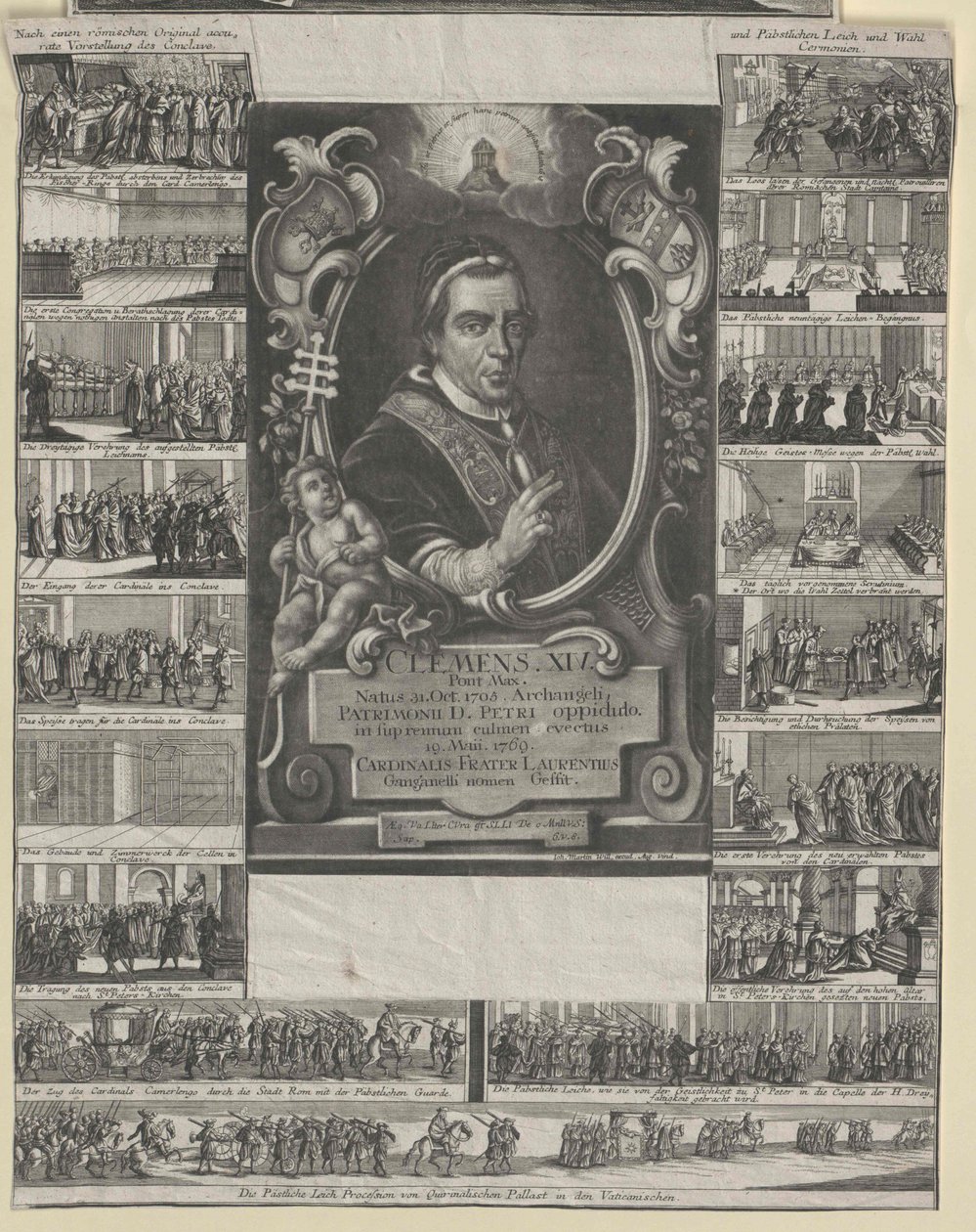 Papež Klement XIV. od Artist Unknown