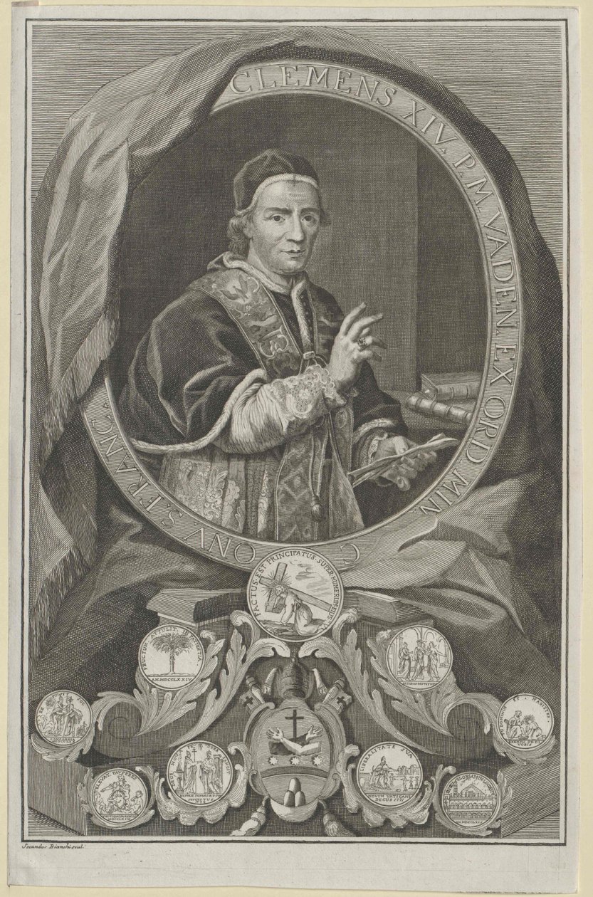 Papež Klement XIV. od Artist Unknown
