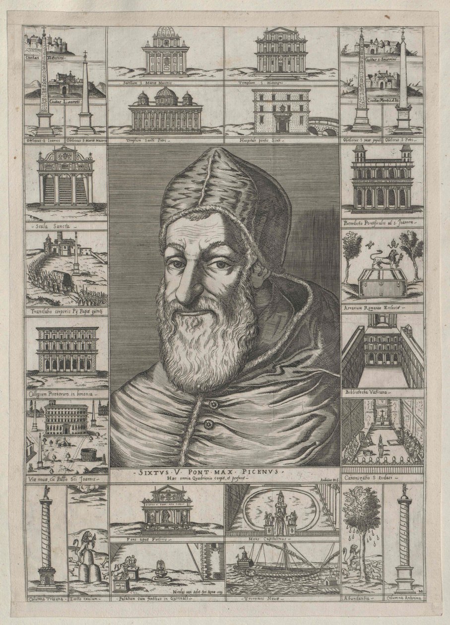 Papež Sixtus V. od Artist Unknown