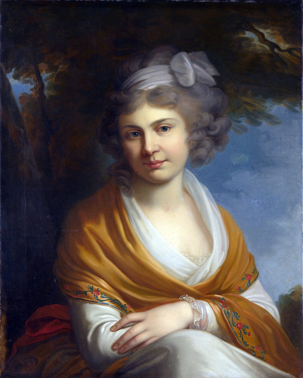 Portrét hraběnky Natálie Alexandrovny Suvorovové (1775-1844), provdané za hraběte Nikolaje Zubova (olej na plátně) od Artist Unknown