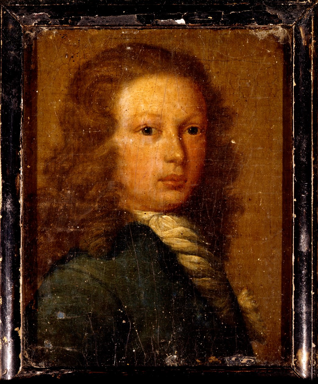 Portrét kapitána Williama Kidda v mládí (olej na plátně) od Artist Unknown