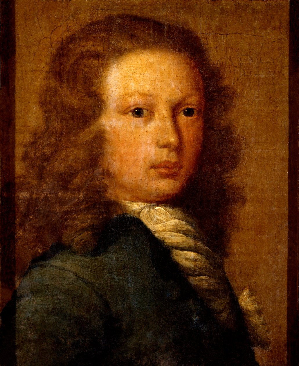 Portrét kapitána Williama Kidda v mládí (olej na plátně) od Artist Unknown