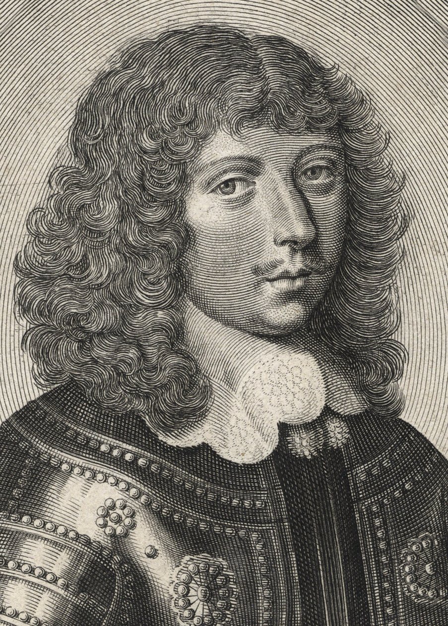 Portrét Gasparda III. de Coligny, vévody ze Chatillonu - 1584-1646 (rytina) od Artist Unknown