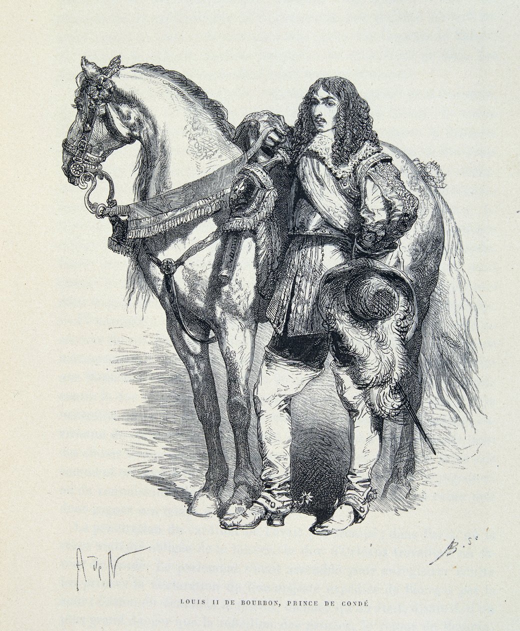 Portrét Ludvíka II. Bourbonského, prince z Condé (známého jako Le Grand Condé) (Bourbon-Conde) od Artist Unknown