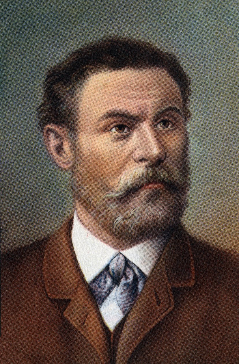 Portrét Otto Lilienthala, německého inženýra (chromo) od Artist Unknown